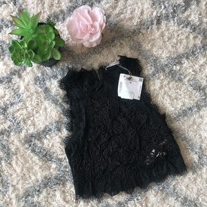 ZARA- Brand NEW black crop top